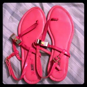 Pink JustFab sandals